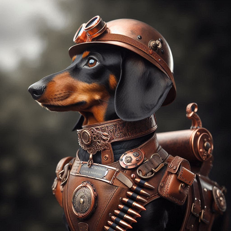 Steampunk style animals