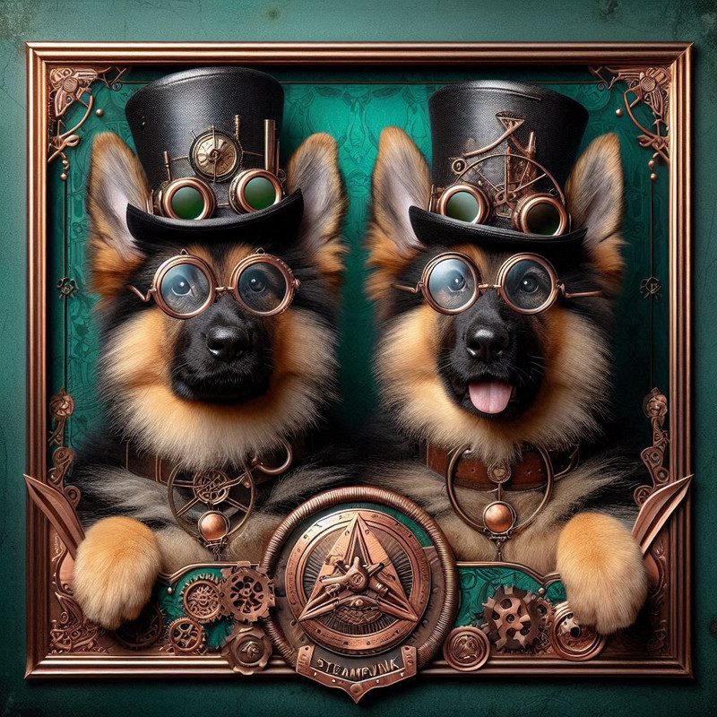 Steampunk style animals