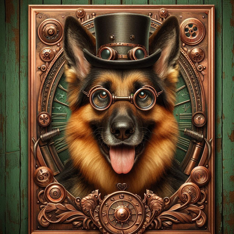 Steampunk style animals