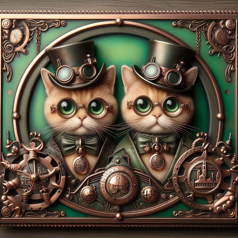 Steampunk style animals