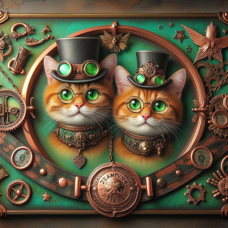 Steampunk style animals