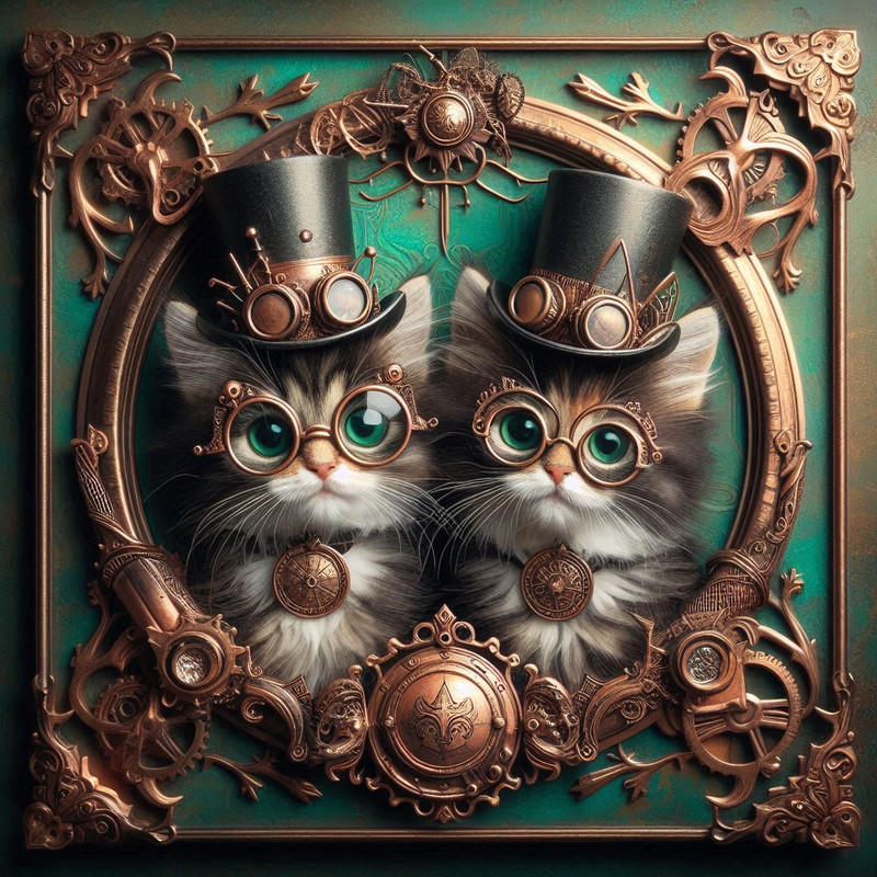 Steampunk style animals