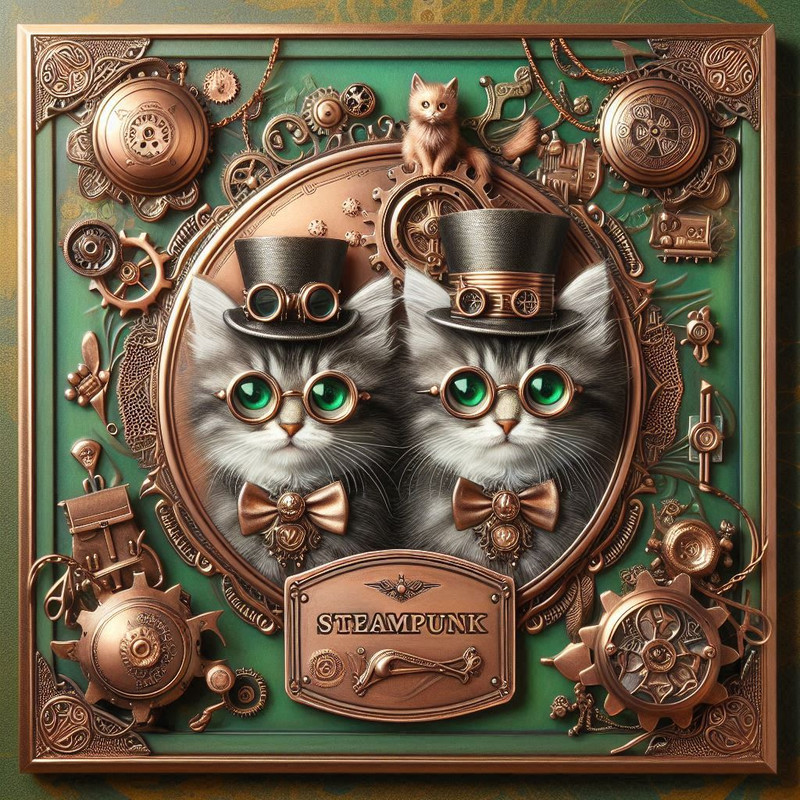 Steampunk style animals