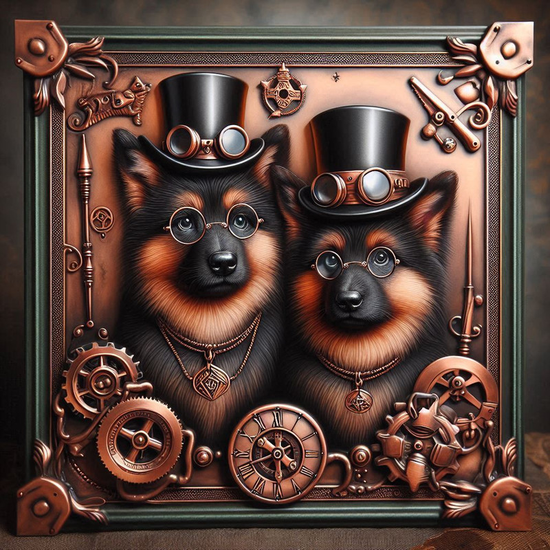 Steampunk style animals