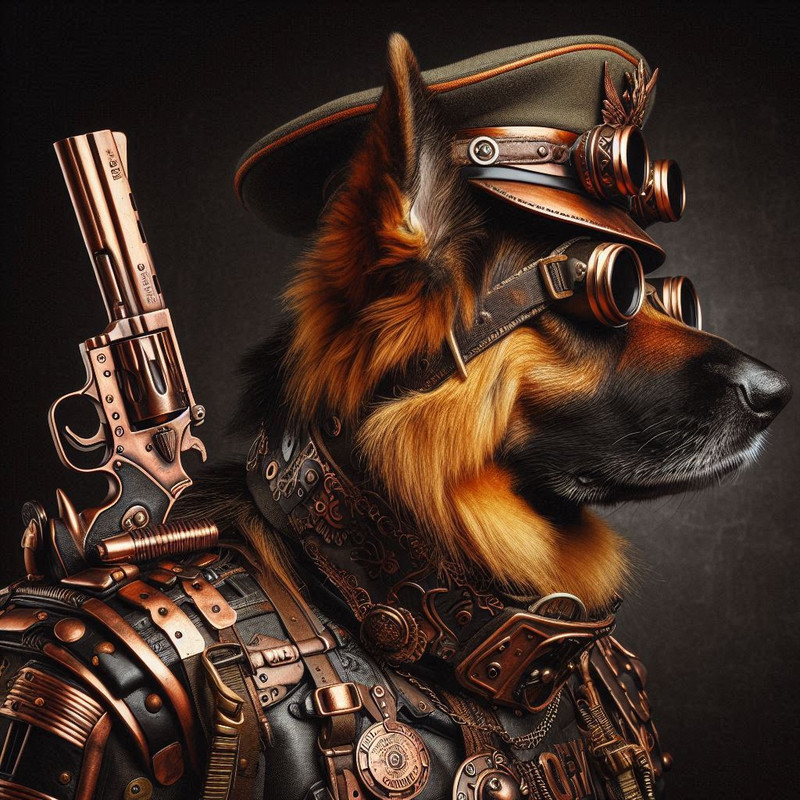 Steampunk style animals